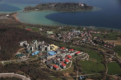 Luftaufnahme Universitat Konstanz Insel Mainau
