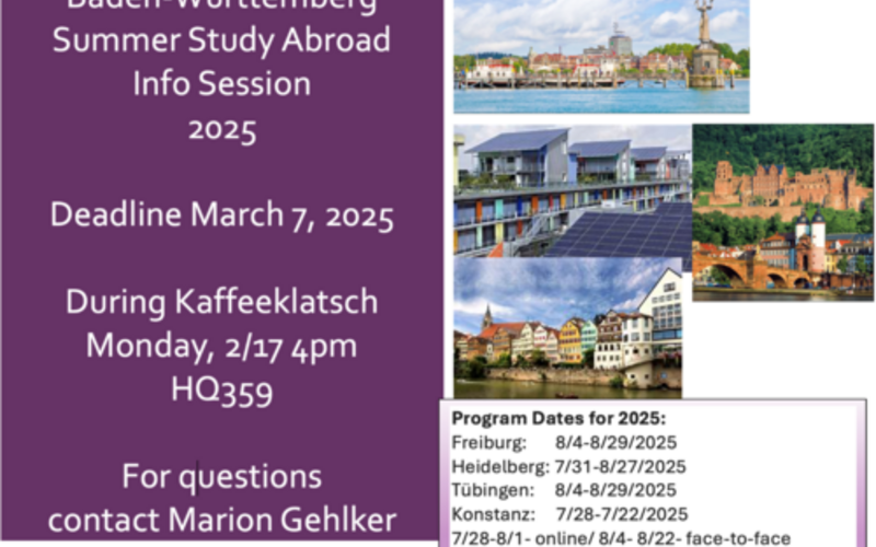 Fyer for B-W Summer Study Abroad Info Session